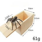 Trick Spider, Lustige Schreckensbox, Versteckte Holzbox, Hochwertiger Streich Holz Schreckensbox, Lustiges Spiel, Streich Trick Freund Bürospielzeug