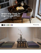 Airbag-Reisekissen, leichtes, atmungsaktives Reisesitzkissen, hoher Rückpralldruck, tragbares 3D-Luftzellen-Sitzkissen-Dekor