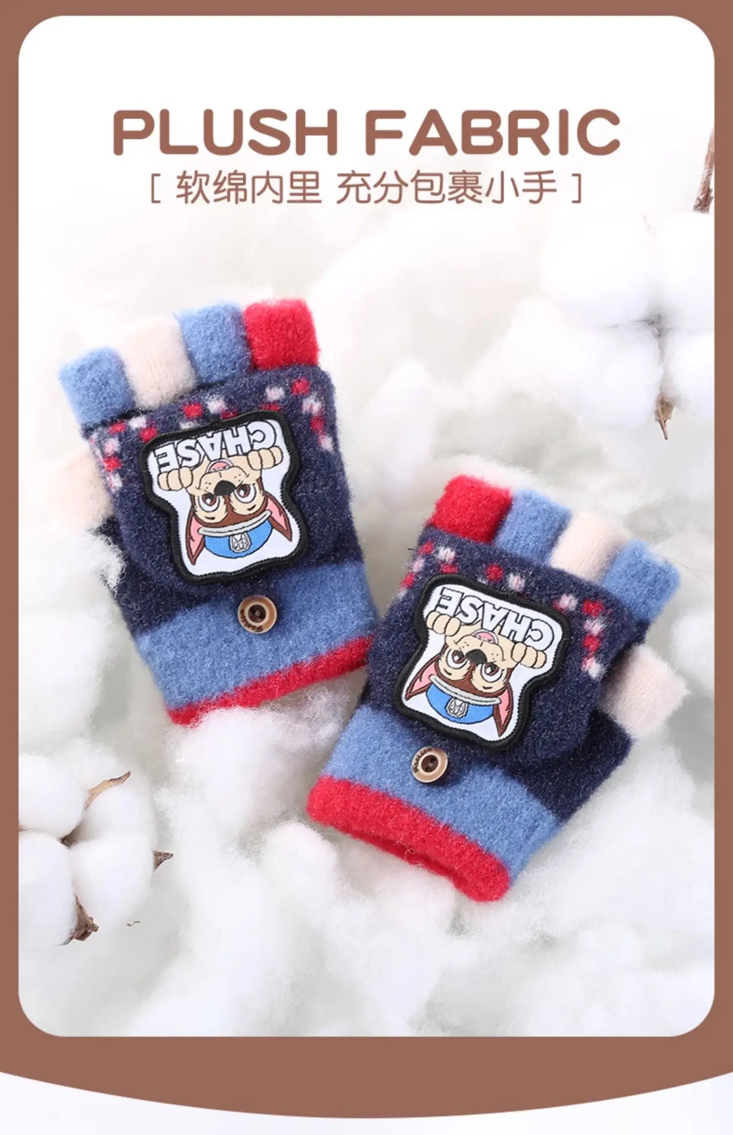 Echte Paw Patrol Winter KINDER Handschuh Chase Marshall Skye Everest Rubble Zuma Rocky Ryder Kinder Fäustlinge Weihnachtsgeschenk 2-6T