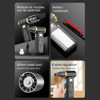 Xiaomi 400000 U/min Violent Fan Leistungsstarkes elektrisches Gebläse Tragbarer Staubreiniger Typ C Aufladung 53 m/s Bürstenloser Turbo-Jet-Lüftergebläse