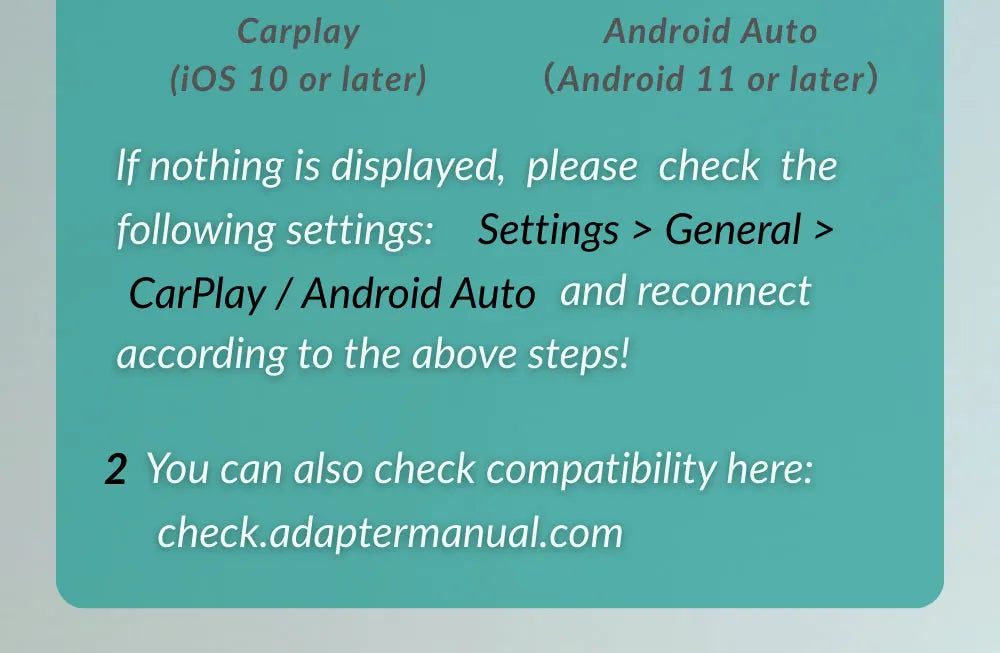 OTTOCAST Cabin Care, Drahtloser CarPlay-Adapter Babykamera 1080P HD 150°