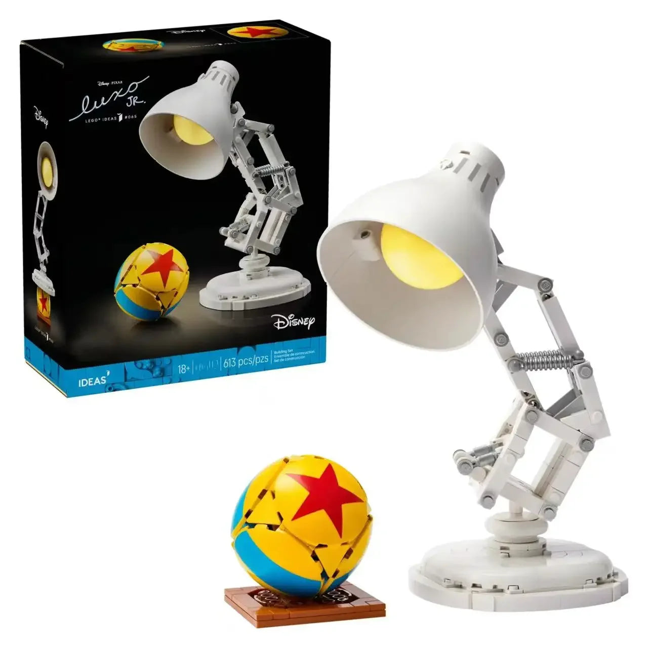 2025 Neues Produkt, kreativer Cartoon 21357, Pixar, kleine Tischlampe, Puzzle-Modell, Bausteine, Spielzeug, Zuhause, Wohnzimmer, Weihnachtsgeschenke