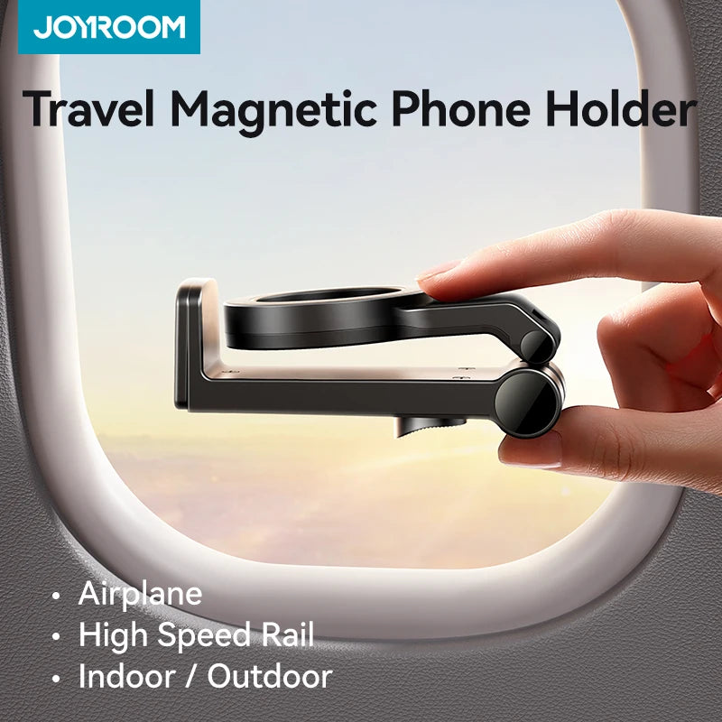 Joyroom Magnetischer Reise-Telefonhalter, Flugzeug-Telefonhalterung, Freisprecheinrichtung, flexible Rotation, Flugzeug-Telefonhalterung für iPhone