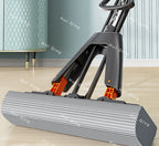 Gepresster selbstentleerender Gummi-Baumwollmopp, freihändiger magischer selbstreinigender Flachmopp, wiederverwendbarer Schwamm, Haushalts-Bodenreinigungswerkzeug