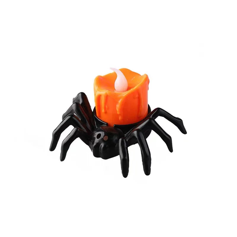 Halloween LED-Dekolicht mit Kürbis- und Spinnenmotiv, 1 oder 2 Stück
