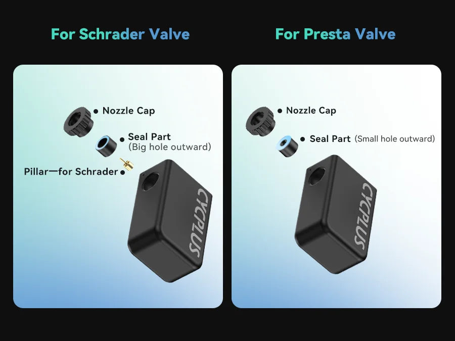 CYCPLUS Mini-Luftpumpe AS2 100 PSI AS2PRO 120 PSI Max elektrischer tragbarer Fahrrad-Inflator-Druckmesser Typ-C-Fahrradreifenkompressor