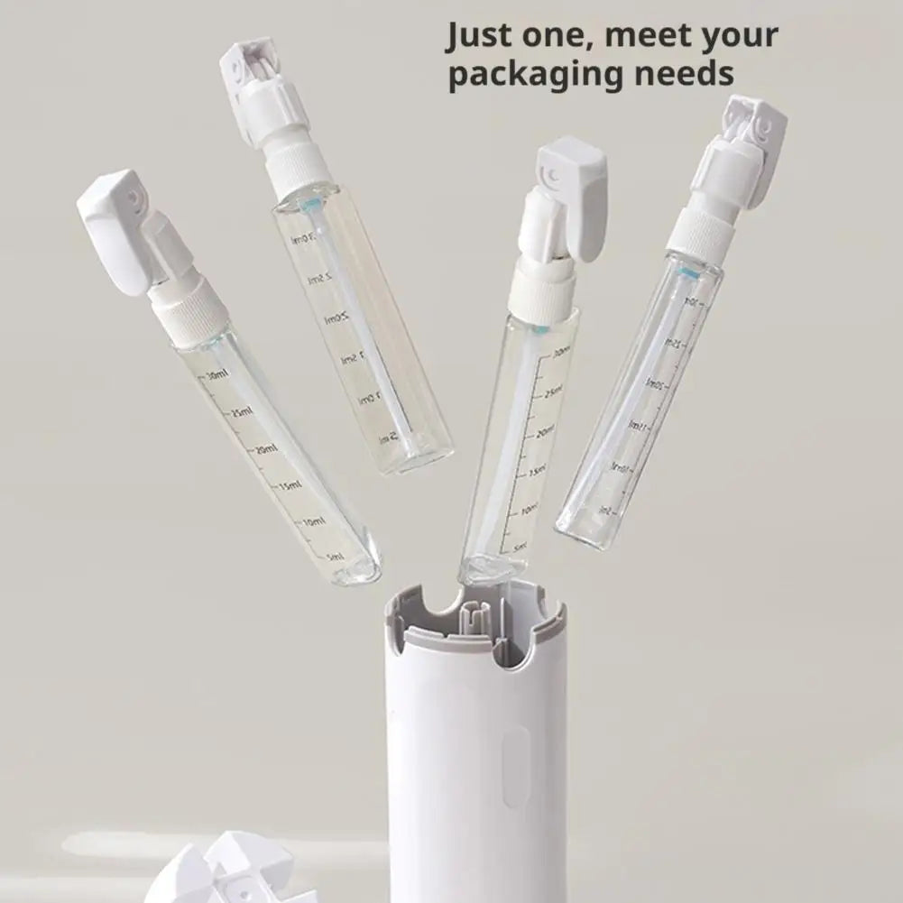 4-in-1-Reisespender, tragbare Reiseflaschen, auslaufsicher, auslaufsicher, Reisebehälter für Parfüm, Shampoo, Spülung, Lotion