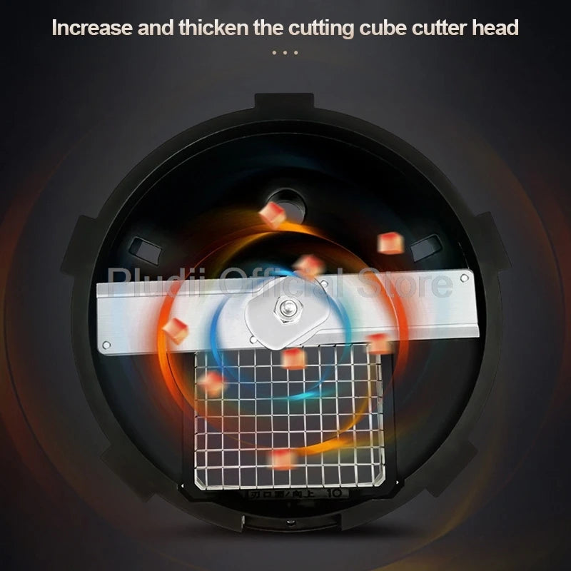 M1 Kommerzieller elektrischer Gemüseschneider, multifunktionale Küchenmaschine, kompakter Schnittlauch, Frühlingszwiebelschneider für Küche, Restaurant, Zuhause