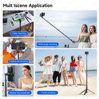 TOKQI TT01 Auto Pop-Up Selfie Stick Stativ – 1,77m, Bluetooth, Magnetfernbedienung | Smartphone