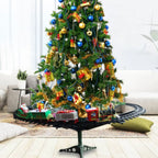 Weihnachtszug-Set mit Geräuschen und Lichtern, elektrisches Schienenauto-Spielzeug, Mini-Zug-Spielzeugset für Weihnachten und Heimdekoration