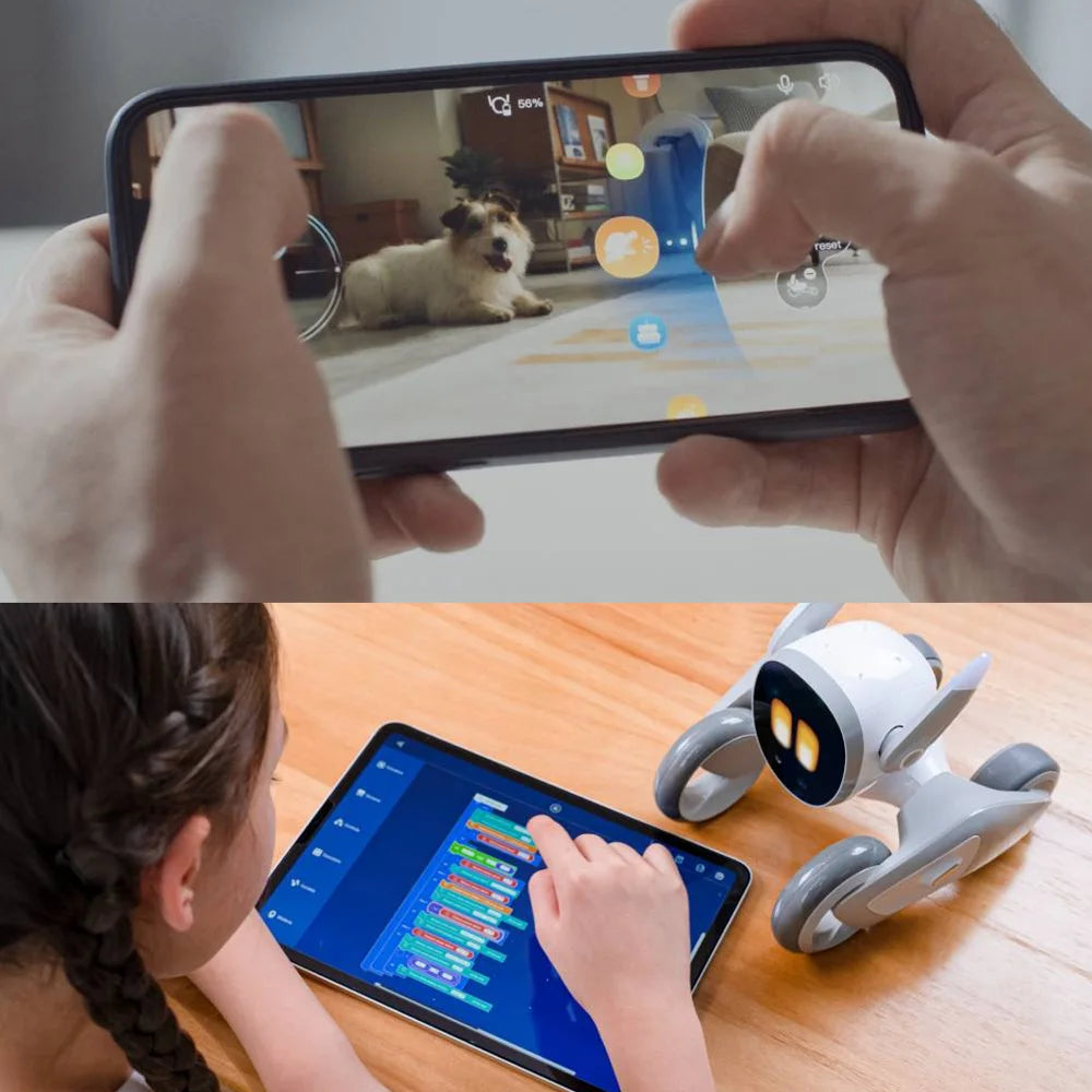 Loona EPP3.0 KI-Roboterhund – GPT-4, Gestensteuerung, 3D-ToF, Heimüberwachung, inkl. Ladestation, Deutsch
