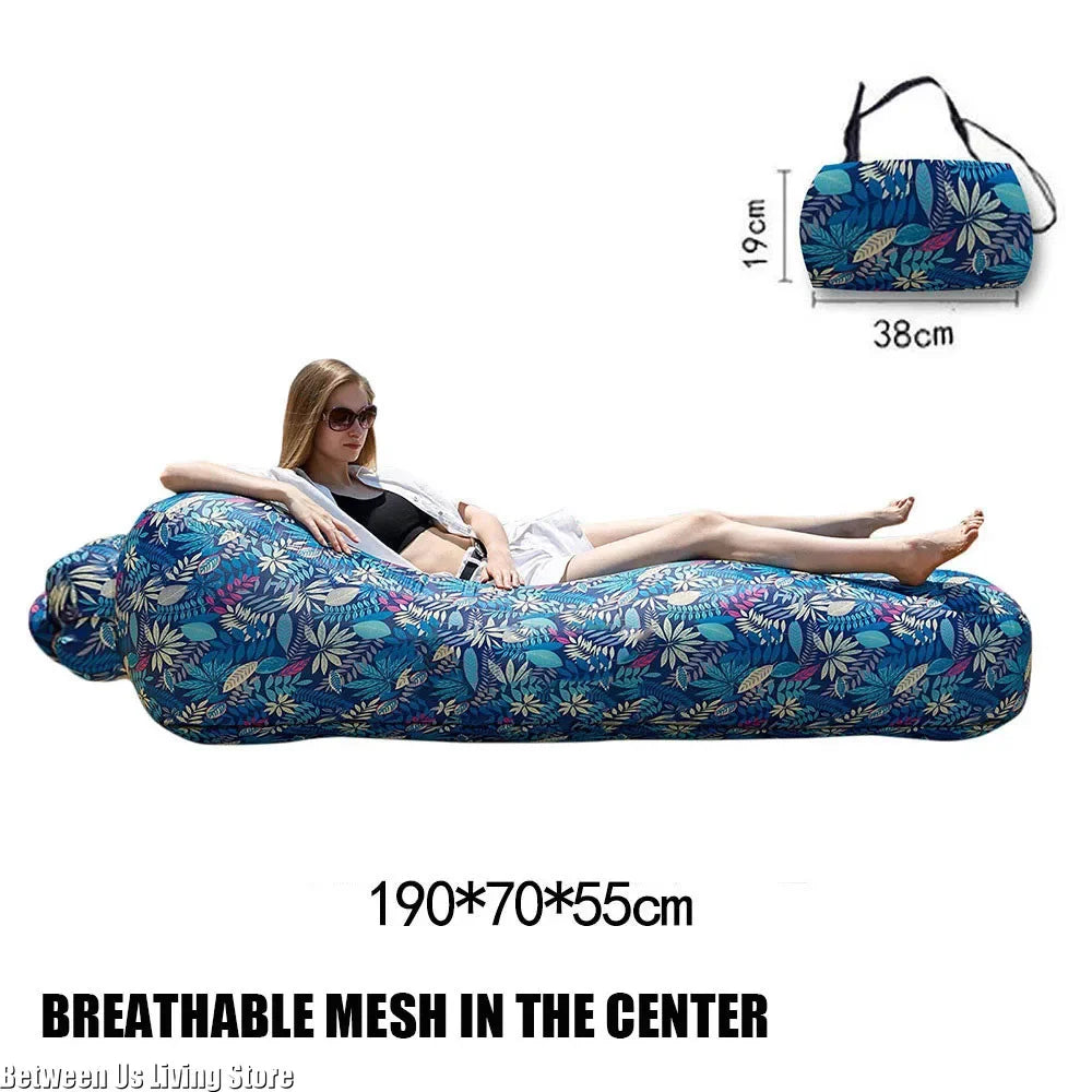 Aufblasbares Outdoor-Sofa – Sitzsack, Amphibien, für Pool, Strand, Camping & Garten, 9 Farben