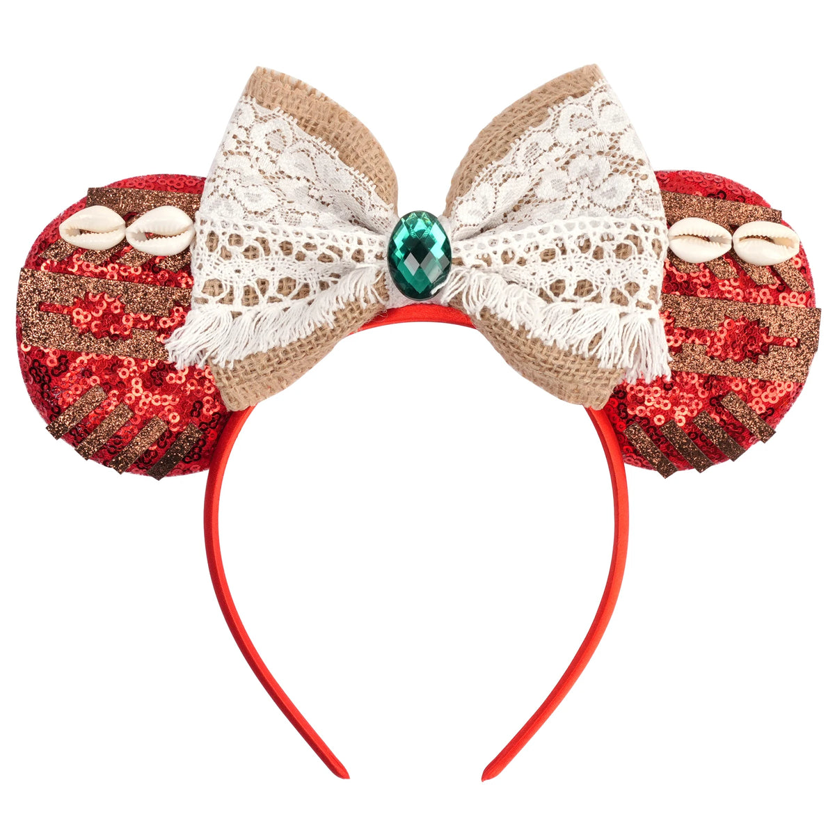Prinzessin Haarreif mit Pailletten-Bogen – Disney-Motive, Halloween & Party | Damen & Kinder