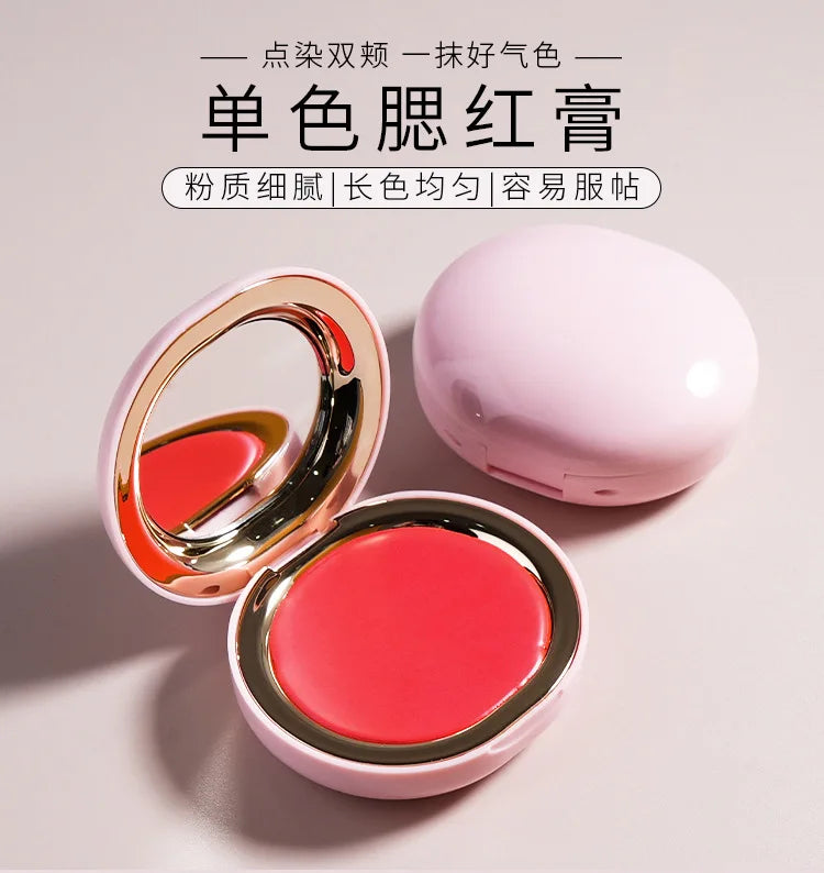 Mehrzweck-Lippen- und Wangencreme aus Samt – natürliche Nude-Rouge-Tönung, aufbaubare, feuchtigkeitsspendende Formel für einen makellosen Look ohne Make-up