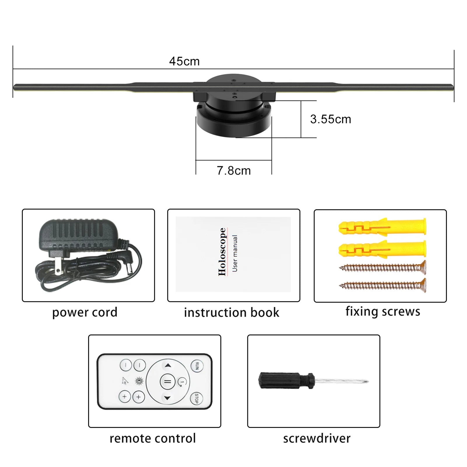 3d hologramm projektor pd45 werbung display fan wand montierter player 3d bloßes auge hd led foto video mit 352 stücke led licht