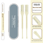 2-in-1-Nasenhaarschneider, 6 Stück Nasenloch-Haarentferner-Werkzeug, doppelseitiges Nasenhaarmesser, manuell 360 °   Rotierender Nasenhaarschneider