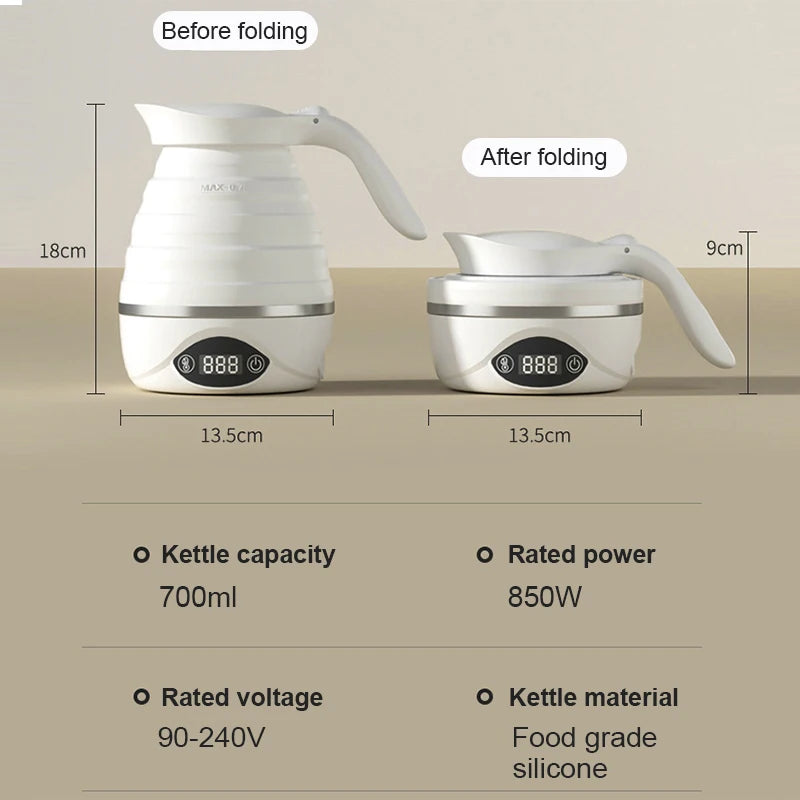 110V/220V Reise Camping Tragbare Faltbare Silikon Wasserkocher Kochendem Heißes Wasser Wärmedämmung Heizung Kessel Teekanne