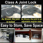 DayPlus Teleskopleiter, Klappleiter aus Edelstahl, tragbar, ausziehbar, Kapazität der Loft-Leiter, maximale Belastung 150 kg/330 lb, EN131