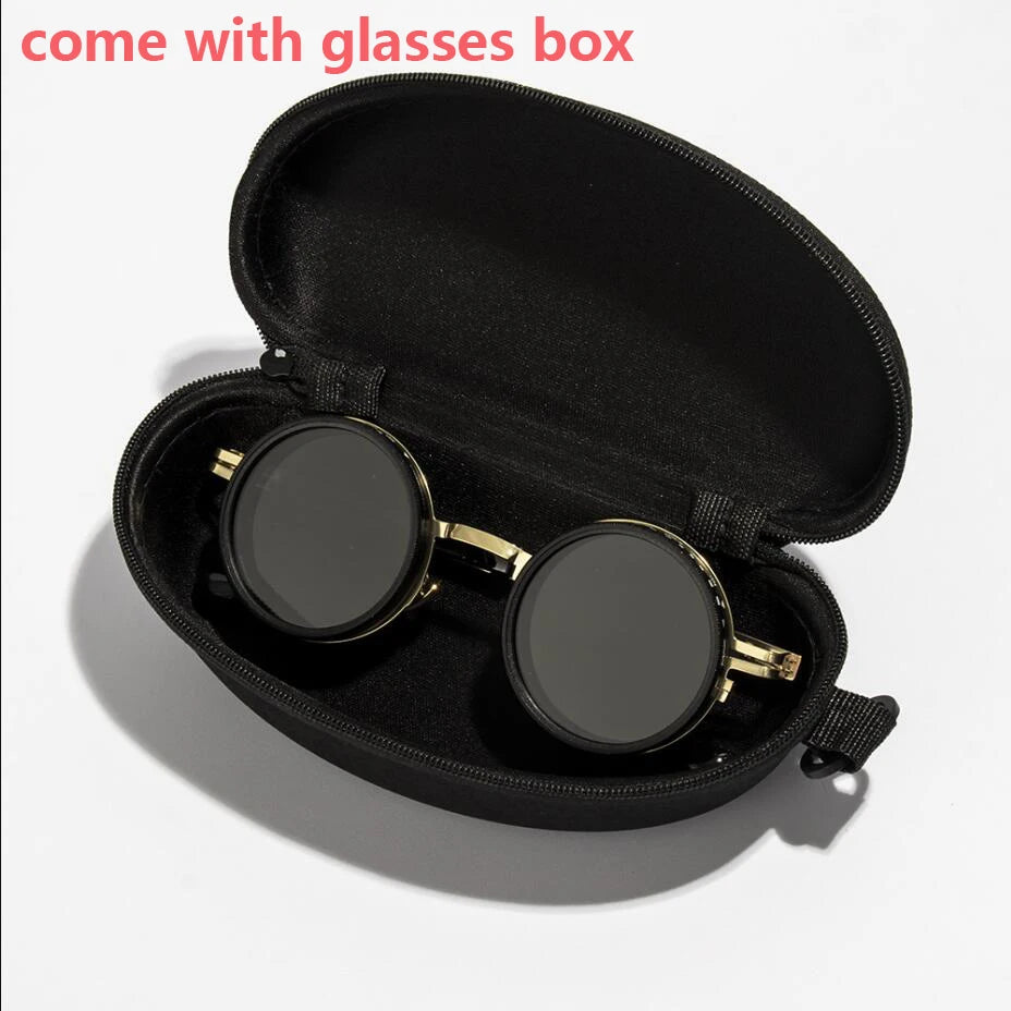 Ah-Mee ND2-400 Sonnenbrille – Polarisiert, 9 Stufen, UV400, Punk-Stil, Unisex