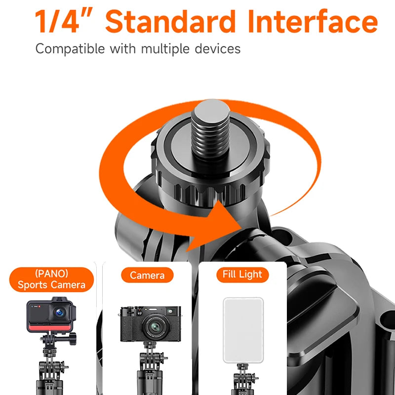 LISCN L16TT Selfie Stick Stativ – 1,8m ausfahrbar, Bluetooth, 360° drehbar | Faltbares Stativ