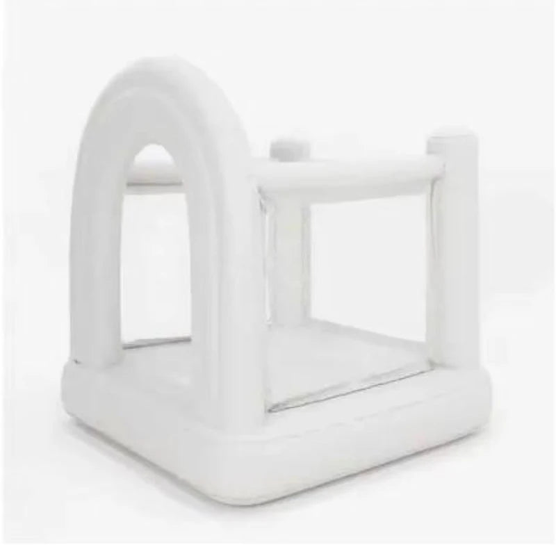 Neue beliebte aufblasbare Sprunghaus Regenbogen Hüpfburg Geburtstagsgeschenk Kinder Mini aufblasbare Burg eingebaute Luftpumpe
