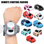 Mini Elektrische Uhr Auto Racing 2,4G Fernbedienung Auto Tragbare Fahrzeug Kinder Spielzeug Weihnachten Geschenke eltern-kind-Interaktion Spiel