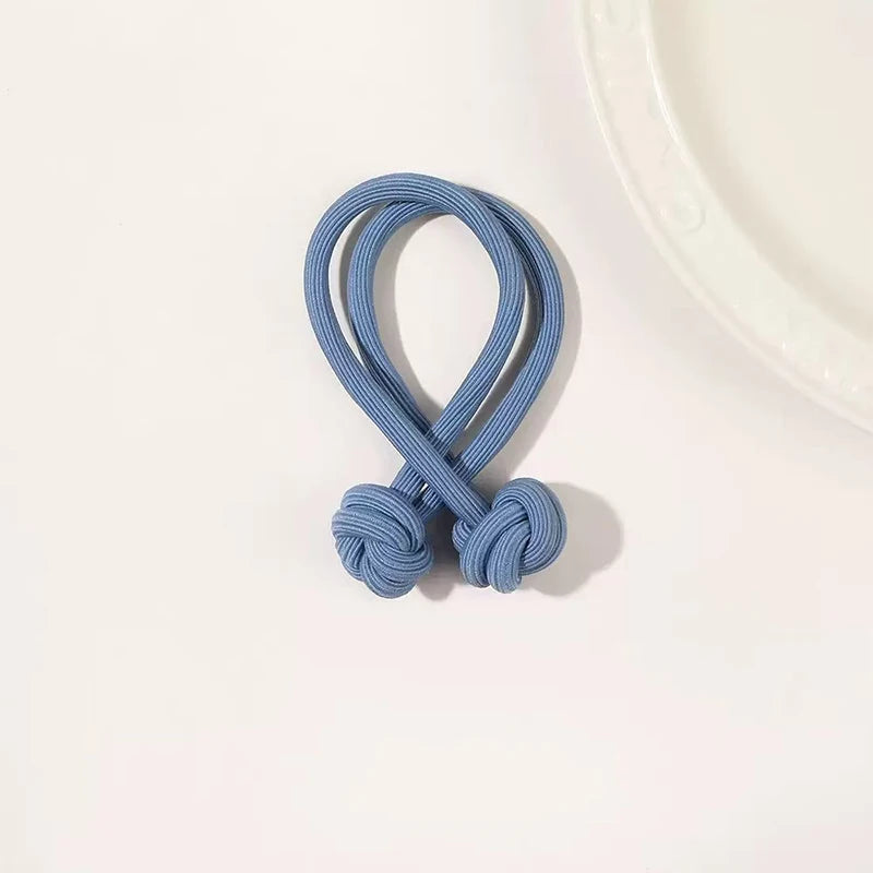 Haarband mit Knotendesign, elastisches Nylon-Haargummi für Pferdeschwänze, dickes und strapazierfähiges Haarstyling-Accessoire, schlichte Eleganz und Niedlichkeit für jeden Tag, verschiedene Farboptionen