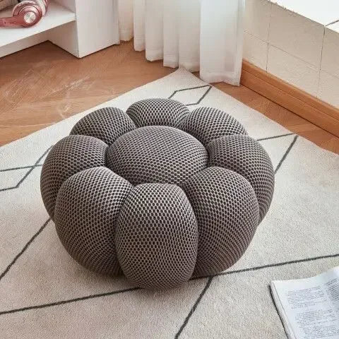 Einzelsitz-Kürbis-Lazy-Sofa kann zurücklehnen werden. Designer Rochburg-Fußballsofa für Balkon, Schlafzimmer, bequeme Lounge-Couch