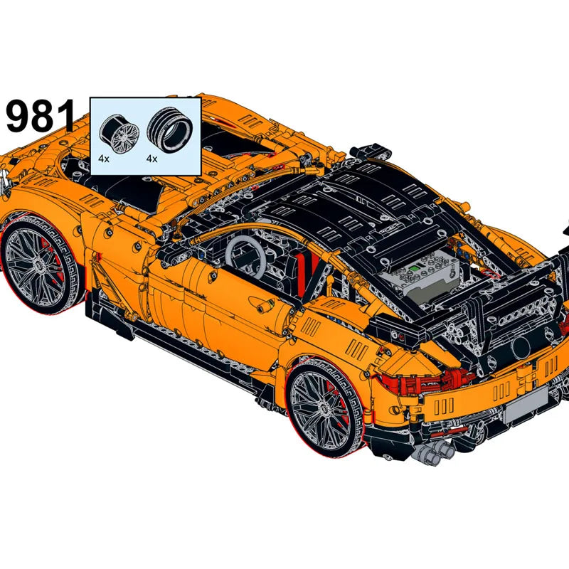 NEUES MOC- 150890   AMG-GT Spyder Maßstab 1:8 Technologys Baustein Hypercar Super Rennwagen Montage Spielzeug Modell Geburtstagsgeschenke