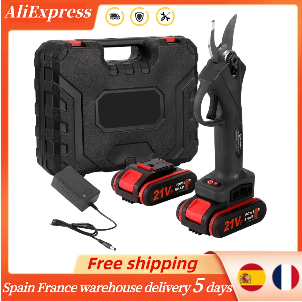 800 W kabellose elektrische Gartenschere, elektrische Gartenschere, Gartenschere, Werkzeuge, Gartenschere, 21 V wiederaufladbare Batterie, Gartenschere