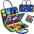 Montessori Toys Busy Board Sensorische Aktivität Entwicklungsboard für motorische Fähigkeiten, Lernbrett für Kleinkinder