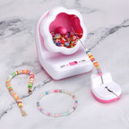 Perlenbespannungsmaschine, Spinner für Armbänder, Geschenk für Mädchen, Ton für elektrisch, mit Nadel- und Fadenarmbändern, Halsketten
