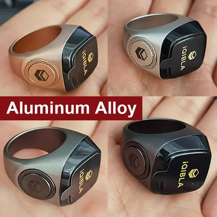 Zikr Ring M02 – Smarter Muslimischer Gebetszähler mit WLAN & App, IP68, 18/20 mm