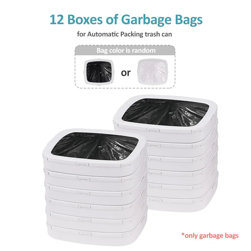 13L Smart Mülleimer mit automatischer Verpackung Müllsack Badezimmer Toilette Mülleimer Automatische Close Bag Adsorption Papierkorb