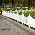 6 Stück Innenhof Innen-oder Außen gartenzaun Kunststoff zaun Kindergarten Blume kleiner Zaun DIY Zaun Dekoration
