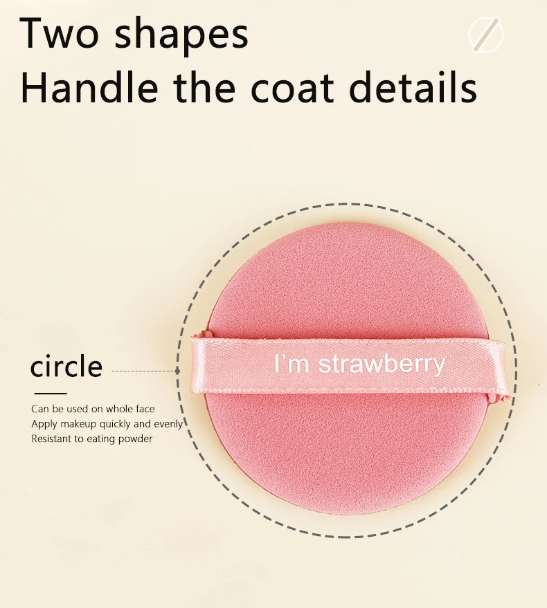 7 Stück Luftpolster-Puff, nass und trocken, wiederverwendbarer Schwamm-Puff für Flüssigkeit, Creme, Foundation und Puder, Make-up-Werkzeug mit Aufbewahrungskoffer