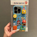 Mario iPhone Hülle 3D Block-Style – Cartoon, CE, für iPhone 12–17 Pro Max, Geschenk