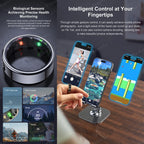 Neue R11 Smart Ring Männer Frauen LED Display Bildschirm Herzfrequenz Blut Sauerstoff Überwachung Wasserdichte Multi Sport Modi Smartrings 2025