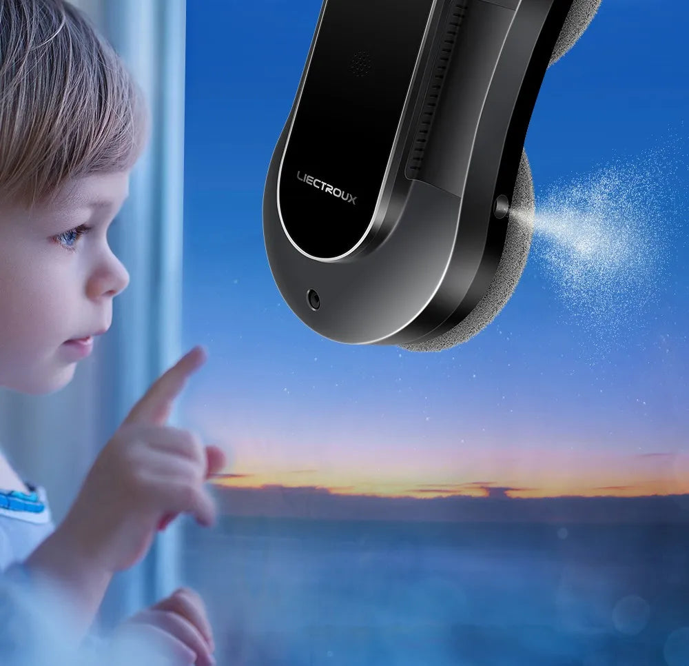 Liectroux Yw810 Roboter-Fensterreiniger, trockenes und nasses Wischen, Ai Route, bürstenloser Motor, Lüfter-App und Fernbedienung