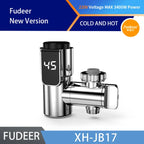 Fudeer 3400 W 220 V Elektrische Küche Warmwasserbereiter Wasserhahn Instant Hot Edelstahl Wasserhahn Heizung Kaltheizung Wasserhahn