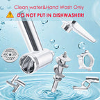 Aufsätze für Lebensmittelwolf aus Metall für alle KitchenAid-Standmixer, Fleischwolf, Wurstfüller, (Kitchenaid-Mixer nicht im Lieferumfang enthalten)