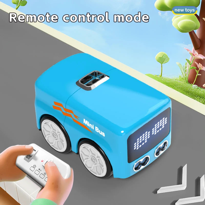 Smart RC Magic Mini Bus, Intelligente Fernbedienung, Geste Sensing Induktion, Folgen Cartoon, Auto Animation, Fahrzeug Spielzeug, Kinder Geschenk