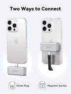 ORICO FlashPod 1 TB MINI magnetische tragbare SSD bis zu 2000 MB/s ProRes mit Direktstecker für iPhone 15 16 Serie, Tablets, Laptop