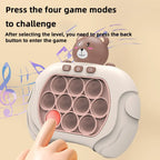 2025 Neues Quick-Push-Spiel, Pop Fidget Bubble Popper: Leichtes, professionelles Stressabbau-Spielzeug für Erwachsene und Kinder.
