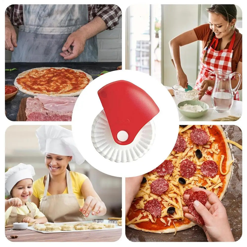 Multifunktionale Roller Cutter Mehrzweck Pizza Kuchen Teig Schneiden Werkzeug Backen Küche Zubehör Mit Kunststoff Klinge Rad