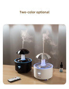 Humidificateur d'air créatif en forme de goutte d'eau avec lumière colorée et diffuseur d'huiles essentielles et d'arômes en forme de goutte d'eau. Humidificateur d'aromathérapie.