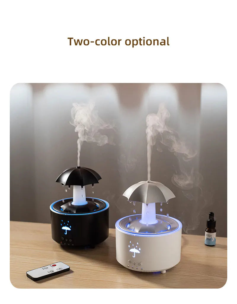 Humidificateur d'air créatif en forme de goutte d'eau avec lumière colorée et diffuseur d'huiles essentielles et d'arômes en forme de goutte d'eau. Humidificateur d'aromathérapie.