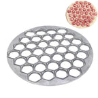 Aluminium-Knödelform, Ravioli-Maker, russischer Pelmeni-Maker, Knödelmaschine, Ravioli-Schneider, Küchen- und Kochutensilien, 37 Löcher