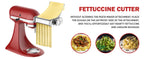 3-in-1-Nudelaufsatz für Kitchenaid-Standmixer, komplett aus Metall, Nudelmaschine, Kitchenaid-Aufsatz, Nudelblatt-Rolle, Spaghetti
