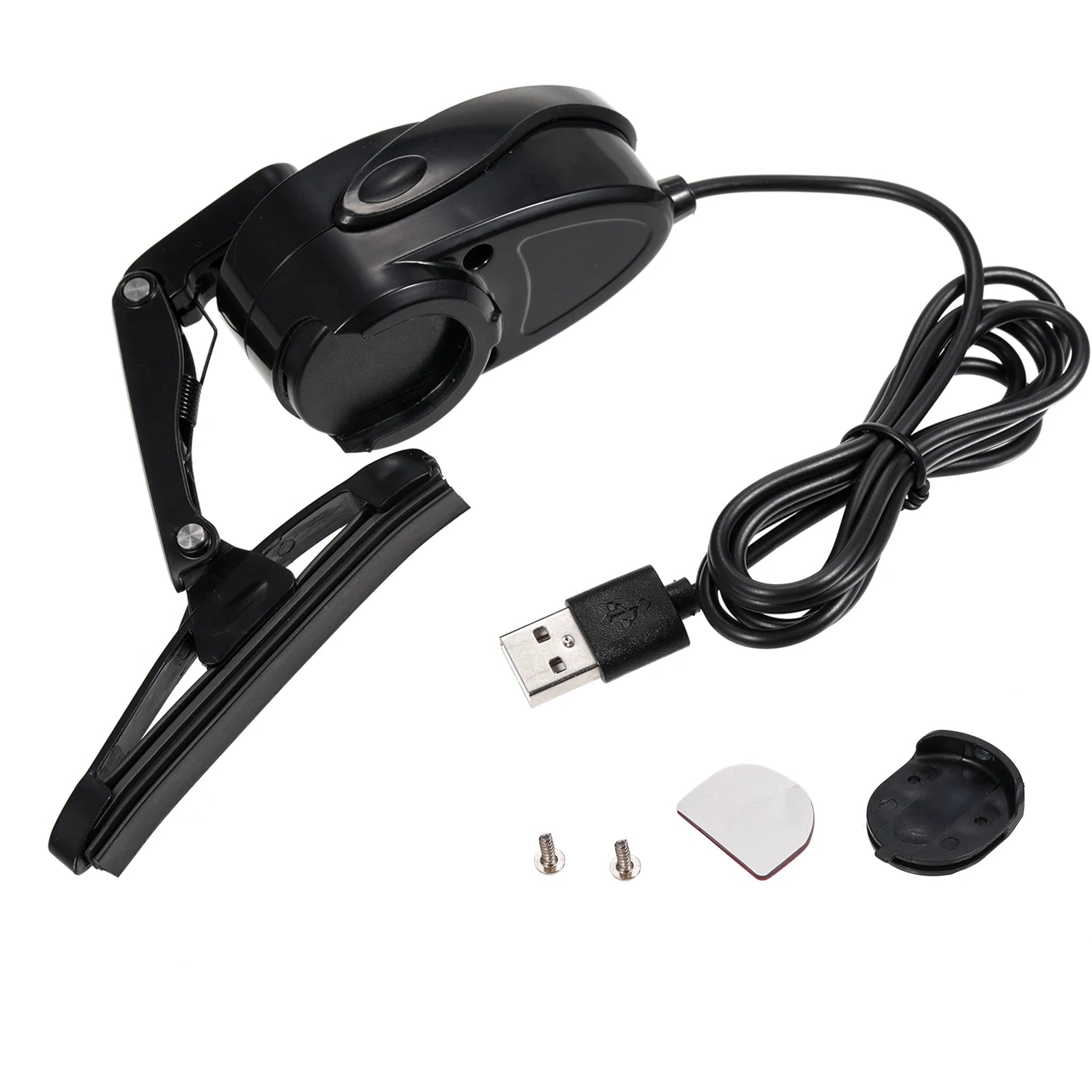 Motorradhelmwischer, 2 W wasserdichter USB-Helm-Scheibenwischer, Mini-elektrischer Scheibenwischer, Motorradzubehör